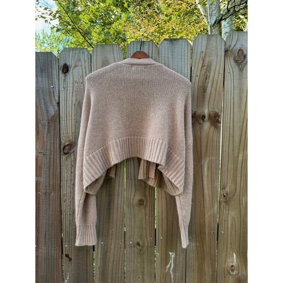 SABLYN CROPPED CASHMERE CARDIGAN — NEUTRAL BEIGE - Picture 4 of 6